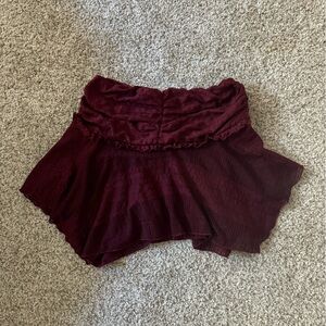 UO lace asymmetrical mini skirt